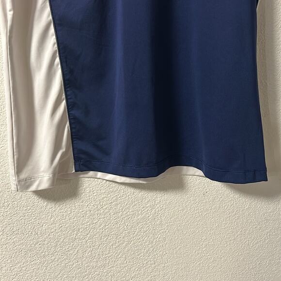EP Pro NY Short Sleeve Color Block Polo | Womens Golf Top - White/Navy B… - Picture 7 of 16